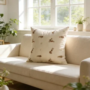 Classical Abstract Floral Art 18*18 Inch Square Decorative Throw Pillow Case Hidden Zipper Cushion Cover for Home Car or Sofa