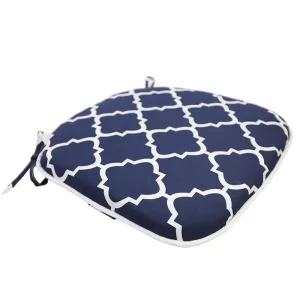 Classical Waved Outdoor Garden Seat Cushion Waterproof Soft Pillows