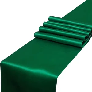 Classy Solid Color Woven Polyester Satin Disposable Decorative Wedding Party Banquet Tables Table Runners