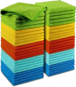 Cleaning Cloth Soft Absorbent Rags Microfiber Towels for Cars Kitchen Towels Dusting Cloth for Home Window Cleaning Supplies
