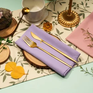 Cloth Napkins 17×17 Inch Rectangle Washable Polyester Cotton Handmade Eco Friendly Traditional Customizable Soft Wedding Party