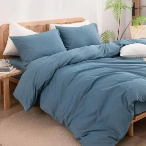 Cloudland High Quality Modern Woven 100% Cotton Satin Duvet Cover Set with Bed Sheets and Pillowcases