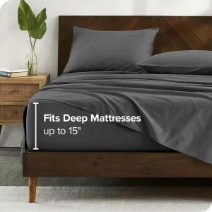 Cloudland Luxury 100% Cotton Sheet Set 300 Thread Count Plain Style Folded Feature