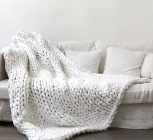 Coarse Knitting Blanket Beautiful Home Decoration Blanket Soft Chenille Yarn Sofa Bed Chair Pet Mat Baby Blanket Gift
