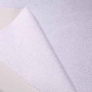 Coated Fabric 80% Cotton 20% Polyester Terry Cloth Laminated TPU 140gsm 210cm Width Waterproof Breathable Home Textile Fabric