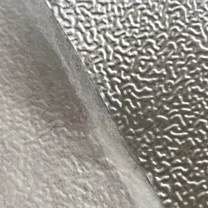 Coated Non Woven Fabric With Orange Peel Embossed Aluminum Foil Composited Treatment