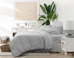 Color 4Pcs King Queen Twin Size Cooling Breathable Skin Friendly Summer Hotel Home Duvet Sheet Pillowcase Set Tencel Bedding
