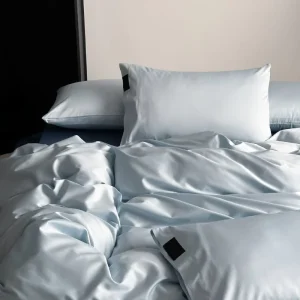 Color Aesthetic Solid Color Mix Long Fluffy Cotton Bedding Set 100 Percent Pure Cotton Skin Bare Sleeping