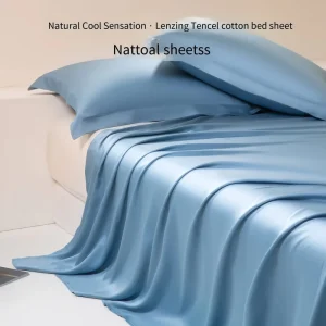 Color Cool Feeling Solid Color Luxury Cool Bedroom Bed Sheet Duvet Cover Pure Cotton Bedding Set