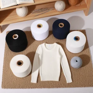 Color Recycled Open End Cotton Weaving Yarn Cotton Polyester Blended Cotton Yarn Knitting Fabric Melange Yarn