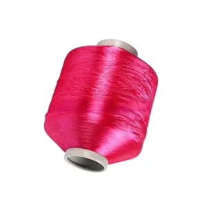Colored Dyed Bright Draw Textured Chenille Filament Fully Made 100% Polyester Glossy Sheen FDY Twisted Low Stretch Textile