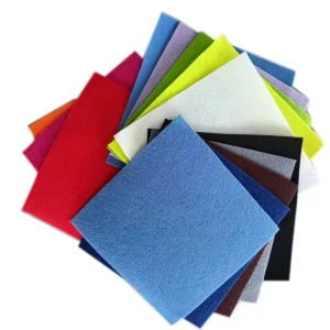 Colored Felt 1mm-4mm Needle-Punched Polyester Non-Woven Challie Fabric Breathable 100g-300g Customizable Weight DIY Children’s