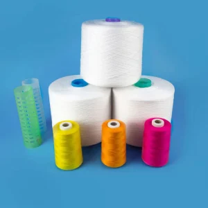Colored Polyester Spun Yarn Dyed Polyester Yarn for Sewing Thread and Embroidery 20s 40s 60s Custom Color