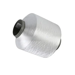 Colored Warp FDY Twisted Bright Polyester Filament Dedicated Stretching Filament Woven Ribbons Natural White Long staple Yarn
