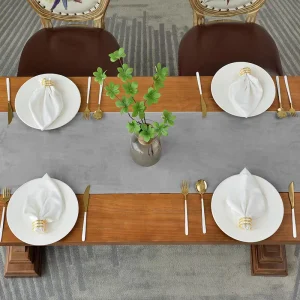 Colorful 100% Polyester Velvet Table Runner America Style Season Bedroom Decorative Bed Runner