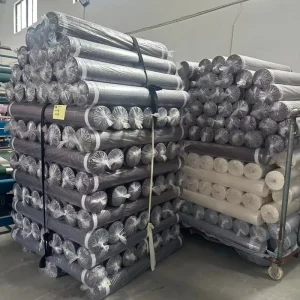 Colorful 1cm Stripe Embossed Bedsheet Fabric 100% Polyester Microfiber Fabric Solid Color Fabric Roll Stock Fabric for Bedsheet