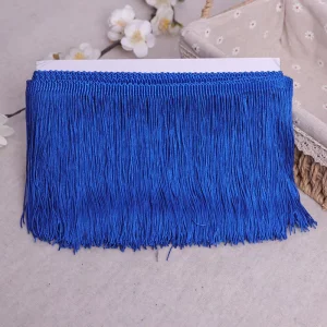 Colorful 20cm Wide Fringe Trim Lace Polyester Fibre Tassel Fringes for Clothes Accessories