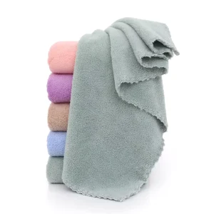 Colorful Bath Towels Microfiber Hair Drying Wrap Washcloths Skin Friendly Lint free Face Towel Cut Pile Bath Towel