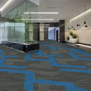 Colorful Commercial Tufted Jacquard Wall Carpet with Tight Material for Public Places