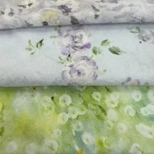 Colorful Floral Printed Cotton Poplin Printed Fabrics Lawn for Dress