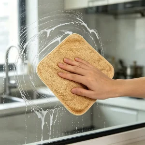 Colorful Household Cotton Square Towel Fluffy Lint Resistant Hand and Table Cleaning Cloth OEM Custom