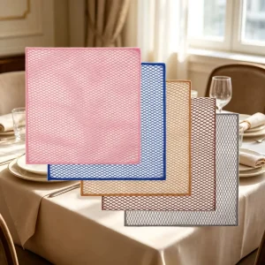 Colorful Mesh Towel Super Absorbent Quick Dry Lint Free Cleaning Cloth for Kitchen Dishwashing