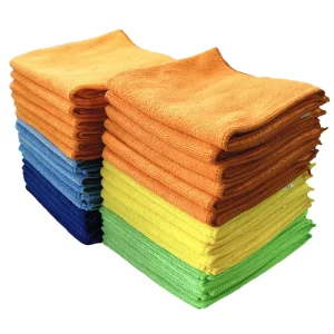 Colorful Microfiber Kitchen Towel 32x32cm Super Absorbent Quick Dry Lint Free Dish Cloth for Home & Kitchen