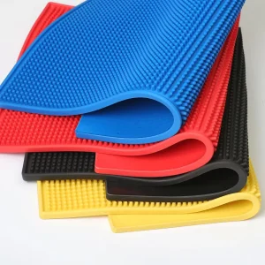 Colorful PVC Honeycomb Round Place Mat Anti Slip Tablemat for Bar Cocktail Drinkware Heat Mat Accessory