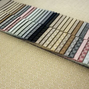 Colorful Plain Polyester Linen Fabric for Sofa Home Textiles Furnitures