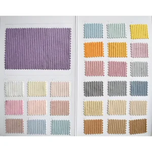 Colorful Polyester Corduroy Fabric for Jacket Material Sewing Hometextile by the Yard