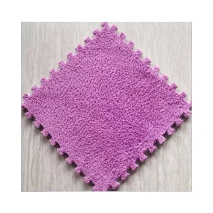 Colorful Soft Plush Puzzle Carpet Big Size Fluffy Carpet Tiles 30×30 Modern Non Slip PET Friendly Home & Prayer Golf