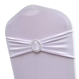 Colorful Stretch Spandex Bow Decoration Wedding Chair Sash