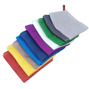 Colorful Super Absorbent 100% Cotton Car Cleaning Towel Lint Scratch Free Auto Detailing Cloth Wipe Rags Bulk