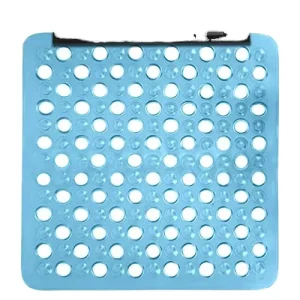 Colorful Thin PVC Waterproof Bath Mat With Suction Cups