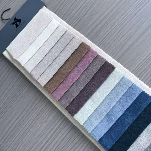 Colorful Warp Knitting Home Textile Sofa Upholstery Fabric Knitted Fabric Plain Dyed Napping Velvet Fabric