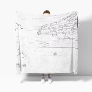 Colorful Woven Modern Throw Blanket for Children Adults 50×60 Inches Comfortable Plush Anti Pilling for Home Decoration