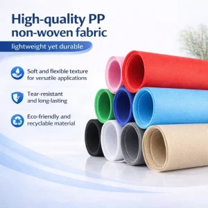 Colorful pp Nonwoven Fabric Biodegradable Spunbond 100% pp Nonwoven Fabric Use for Home Furniture