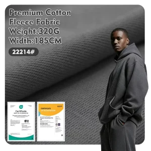 Combed 81.5% Cotton Knitted Fabric 18.5% Polyester Soft and Solid Colours Materials for Women’s Hoodies