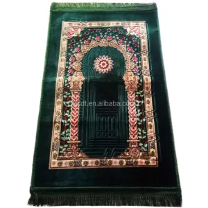 Comfort Foldable Rashel Islamic Embossing Prayer Mats for Sale Non slip Muslim Prayer Mat