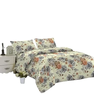 Comfortable 100% Cotton Bedding Duvet Cover Set Bed Linen