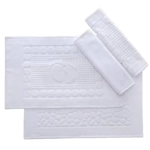 Comfortable Cotton Floor Towels for Hotels Homes Manufacturers’ Customized Absorbent Breathable Bathroom Bath Tub Mats