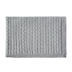 Comfortable Customize Warm Cable Knitted Cashmere Blanket Super Soft Bed Baby Blanket
