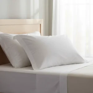 Comfortable Microfiber Pillow Soft Polyester Fiber Bed Pillow Insert for Home Hotel Resort Bedroom Restful Sleep