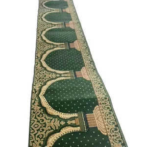 Comfortable Non Slip Prayer Mat Washable Reversible Jute and Polypropylene Mosque Carpet for Home Use Machine Made