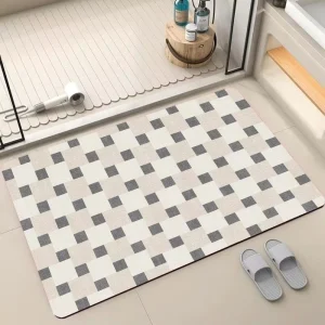 Comfortable Non Slip Shower Quick Drying Easy Cleaning Modern Style Machine Made PET Friendly Eco Friendly Polyester Bath Mat