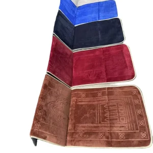 Comfortable Padded Prayer Mat Womens & Mens Prayer Rug with Back Support Soft Thick Prayer Rug Foldable Muslim Praying Mat