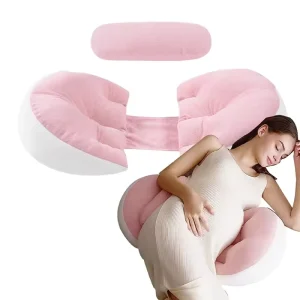 Comfortable Portable Washable Body Pillow for Maternity Therapy Side Sleeping with Relief Support During Pregnancy