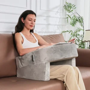 Comfortable Reading Pillow With Arm Rest Tablet Pillow Stand for Reading Bed Rest Pillows for Gaming