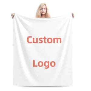 Comfortable Soft Flannel Blankets Custom Digital Printed Thermal Sublimate Blankets Low MOQ
