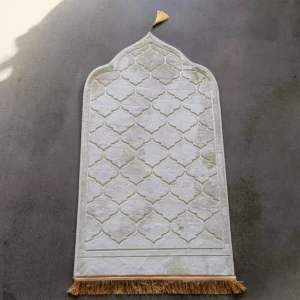 Comfortable Soft Flannel Pray Rug Gift Islamic Embossed Prayer Carpets Memory Foam Prayer Mat
